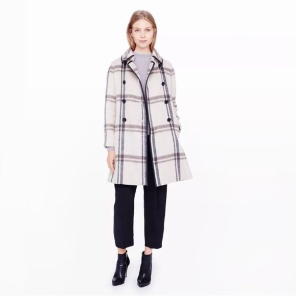 Club Monaco Wool-blend Plaid Jacket - size Small